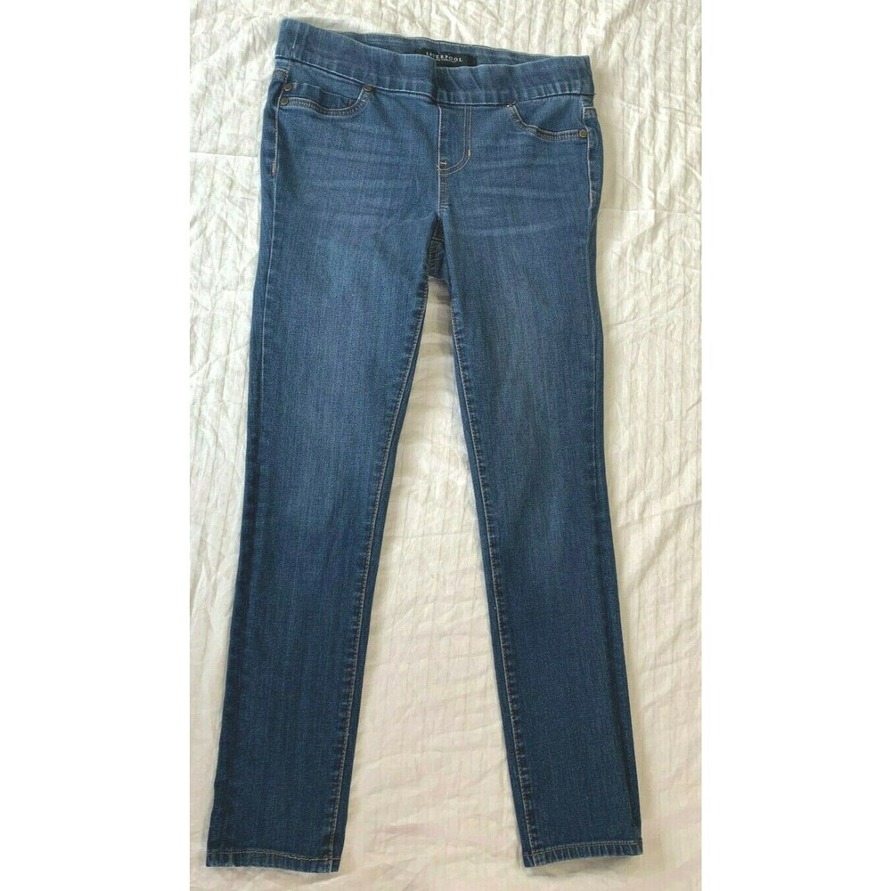LIVERPOOL WOMENS PULL ON JEANS CAPRIS PANTS WAIST 28 IN,